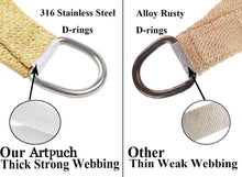 Load image into Gallery viewer, Artpuch 10' x 13' Shade Sails 185GSM Rectangle Shade Sail UV Block for Patio Garden Outdoor Facility