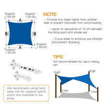 Load image into Gallery viewer, Artpuch Sun Shade Sail Canopy 12'x12' Rust Red Cover for Patio Outdoor, Square Backyard Shade Sail for Garden Playground