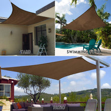 Load image into Gallery viewer, Artpuch Sun Shade Sail Canopy 12'x12' Rust Red Cover for Patio Outdoor, Square Backyard Shade Sail for Garden Playground