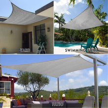 Load image into Gallery viewer, Artpuch Sun Shade Sail Canopy 12'x12' Rust Red Cover for Patio Outdoor, Square Backyard Shade Sail for Garden Playground