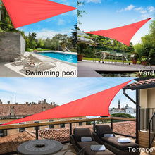 Load image into Gallery viewer, Artpuch Rust Red 12' x 12' x 12' Triangle Sun Shade Sails UV Block for Shelter Canopy Patio Garden Outdoor Facility and Activities