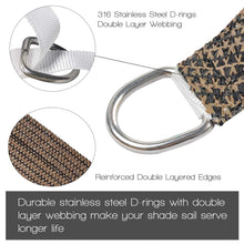 Load image into Gallery viewer, Artpuch 12' x 12' x 17' Triangle Sun Shade Sails Terra Color UV Block for Shelter Canopy Patio Garden Outdoor Facility Sand and Activities