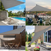 Load image into Gallery viewer, Artpuch 12' x 12' x 17' Triangle Sun Shade Sails Terra Color UV Block for Shelter Canopy Patio Garden Outdoor Facility Sand and Activities
