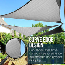 Load image into Gallery viewer, Artpuch 12' x 12' x 17' Triangle Sun Shade Sails Terra Color UV Block for Shelter Canopy Patio Garden Outdoor Facility Sand and Activities