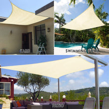 Load image into Gallery viewer, Artpuch Sun Shade Sails Canopy, 185GSM Shade Sail UV Block for Patio Garden Outdoor Facility and Activities (12'x16', Rust Red)