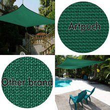 Load image into Gallery viewer, Artpuch Sun Shade Sails Canopy, 185GSM Shade Sail UV Block for Patio Garden Outdoor Facility and Activities (12'x16', Rust Red)