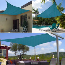 Load image into Gallery viewer, Artpuch Sun Shade Sails Canopy, 185GSM Shade Sail UV Block for Patio Garden Outdoor Facility and Activities (12'x16', Rust Red)