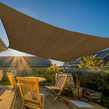 Load image into Gallery viewer, Artpuch 13'x20' Coffee Sun Shade Sails Canopy, 185GSM Shade Sail UV Block for Patio Garden Outdoor Facility and Activities