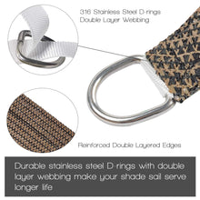 Load image into Gallery viewer, Artpuch 13'x20' Coffee Sun Shade Sails Canopy, 185GSM Shade Sail UV Block for Patio Garden Outdoor Facility and Activities