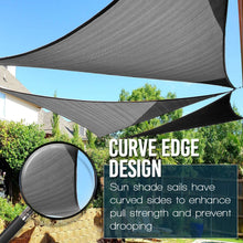 Load image into Gallery viewer, Artpuch 13'x20' Coffee Sun Shade Sails Canopy, 185GSM Shade Sail UV Block for Patio Garden Outdoor Facility and Activities