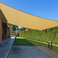 Load image into Gallery viewer, Artpuch 13'x20' Coffee Sun Shade Sails Canopy, 185GSM Shade Sail UV Block for Patio Garden Outdoor Facility and Activities