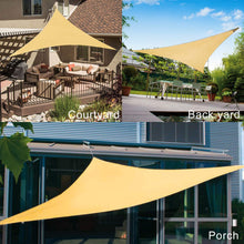 Load image into Gallery viewer, Artpuch Sun Shade Sail 15' x 15' x 21' Triangle Dark Grey UV Block for Shelter Canopy Patio Garden Outdoor Facility and Activities