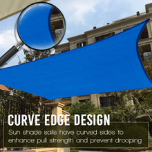 Load image into Gallery viewer, Artpuch 16'x16' Coffee Sun Shade Sails Canopy, 185GSM Shade Sail UV Block for Patio Garden Outdoor Facility and Activities