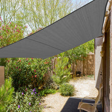 Load image into Gallery viewer, Artpuch 16'x16' Coffee Sun Shade Sails Canopy, 185GSM Shade Sail UV Block for Patio Garden Outdoor Facility and Activities