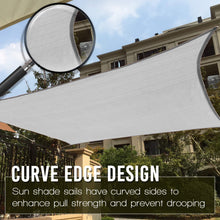 Load image into Gallery viewer, Artpuch 16'x16' Coffee Sun Shade Sails Canopy, 185GSM Shade Sail UV Block for Patio Garden Outdoor Facility and Activities