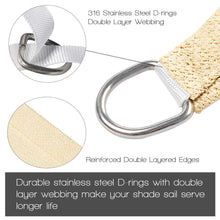 Load image into Gallery viewer, Artpuch 16'x16'x16' Triangle Sun Shade Sails Brown UV Block for Shelter Canopy Patio Garden Outdoor Facility and Activities