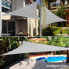 Load image into Gallery viewer, Artpuch 16'x16'x16' Triangle Sun Shade Sails Brown UV Block for Shelter Canopy Patio Garden Outdoor Facility and Activities