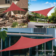 Load image into Gallery viewer, Artpuch 16'x16'x16' Triangle Sun Shade Sails Brown UV Block for Shelter Canopy Patio Garden Outdoor Facility and Activities
