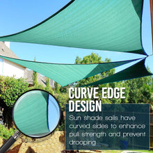 Load image into Gallery viewer, Artpuch 16'x16'x16' Triangle Sun Shade Sails Brown UV Block for Shelter Canopy Patio Garden Outdoor Facility and Activities