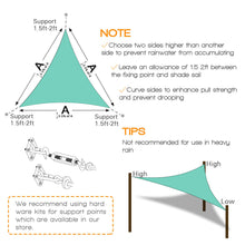 Load image into Gallery viewer, Artpuch 16'x16'x16' Triangle Sun Shade Sails Brown UV Block for Shelter Canopy Patio Garden Outdoor Facility and Activities