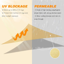 Load image into Gallery viewer, 8' x 8'x 8' Triangle Sun Shade Sail UV Block Canopy Cover for Patio Backyard Lawn Garden Outdoor Activities