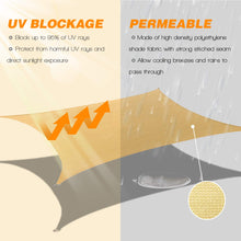 Load image into Gallery viewer, Artpuch 6.5'x10' Sun Shade Sails 185GSM Rectangle Sand Shade Sail UV Block for Patio Garden Outdoor Facility