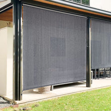 Load image into Gallery viewer, Artpuch Outdoor Roller Shade 6'(W) x6'(L) Exterior Roll Up Shade Window Blinds, Privacy Patio Sun Shade Roller Shade for Deck Porch Gazebo Balcony Pergola, Mocha