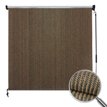 Load image into Gallery viewer, Artpuch Outdoor Roller Shade 6'(W) x6'(L) Exterior Roll Up Shade Window Blinds, Privacy Patio Sun Shade Roller Shade for Deck Porch Gazebo Balcony Pergola, Mocha