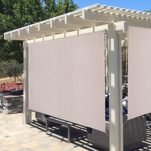 Load image into Gallery viewer, Artpuch Outdoor Roller Shade 6'(W) x6'(L) Exterior Roll Up Shade Window Blinds, Privacy Patio Sun Shade Roller Shade for Deck Porch Gazebo Balcony Pergola, Mocha