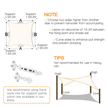 Load image into Gallery viewer, Artpuch Sun Shade Sails Grey UV Block Shelter Canopy for Patio Garden Outdoor Facility and Activities