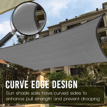 Load image into Gallery viewer, Artpuch Sun Shade Sails Grey UV Block Shelter Canopy for Patio Garden Outdoor Facility and Activities