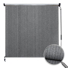 Load image into Gallery viewer, Artpuch Outdoor Roller Shade 8'(W) x6'(L) Fabric Gray Cordless Roll Up Shade, Wand Operation Exterior Roller Shade Cloth for Patio Porch Gazebo Porch Gazebo