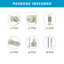 Load image into Gallery viewer, Artpuch Outdoor Roller Shade 8'(W) x6'(L) Fabric Gray Cordless Roll Up Shade, Wand Operation Exterior Roller Shade Cloth for Patio Porch Gazebo Porch Gazebo