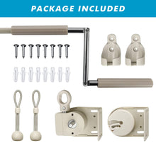 Load image into Gallery viewer, Artpuch Outdoor Roller Shade 8'(W) x8'(L) Exterior Roll Up Shade Window Blinds, Privacy Patio Sun Shade Roller Shade for Deck Porch Gazebo Balcony Pergola, Sesame