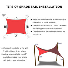 Load image into Gallery viewer, Artpuch 8'X10' Rectangle Sun Shade Sails Sand UV Block for Shelter Canopy Patio Garden Outdoor Facility and Activities