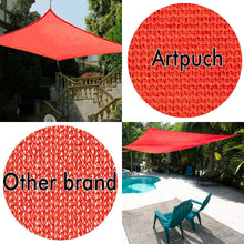 Load image into Gallery viewer, Artpuch 8'X10' Rectangle Sun Shade Sails Sand UV Block for Shelter Canopy Patio Garden Outdoor Facility and Activities