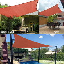 Load image into Gallery viewer, Artpuch Sun Shade Sail Canopy 8'x12' Sand Cover for Patio Outdoor, 185GSM Rectangle Backyard Shade Sail for Garden Playground
