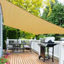 Load image into Gallery viewer, Artpuch Sun Shade Sail Canopy 8'x12' Sand Cover for Patio Outdoor, 185GSM Rectangle Backyard Shade Sail for Garden Playground