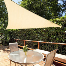 Load image into Gallery viewer, Artpuch 8'x8'x8' Sun Shade Sails Canopy, 185GSM Shade Sail UV Block for Patio Garden Outdoor Facility and Activities (Sand)