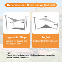 Load image into Gallery viewer, Artpuch Sun Shade Sail Triangle, Curved Edged Commercial Grade 185GSM Permeable Outdoor Shade Cloth for Deck, Backyard, Patio
