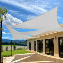 Load image into Gallery viewer, Artpuch 15.5&#39; x 13&#39; x 7.5&#39; Triangle Silver Grey Sun Shade Sail
