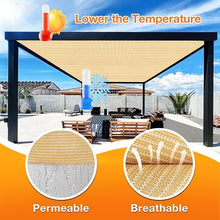 Load image into Gallery viewer, Artpuch Outdoor Pergola Shade Cover Sun Shade Cloth with Grommets Wheat Commercial Grade Patio Privacy Screen Shade Canopy (Customized Available) GN02New
