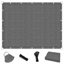 Load image into Gallery viewer, Artpuch Sun Shade Cloth with Upgraded Grommets &amp; D-Ring Eyelets, 90% UV Protection Outdoor Shade Cover Canopy Privacy Screen for Patio, Pergola DGN05 Light Gray (Custom Size)
