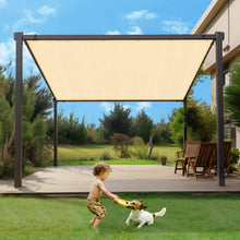 Load image into Gallery viewer, Artpuch Pergola Shade Cover with Grommets 90% UV Block Outdoor Sun Shade Cloth Privacy Screen for Patio (Customized Available) Wheat GN06
