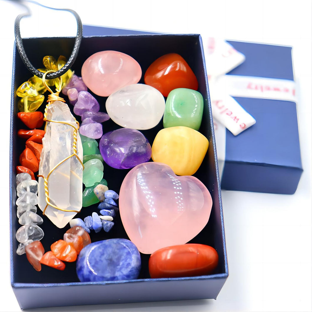NAWAY 11Pcs Healing Crystals Stones Set Real Energy Crystals for Beginners
