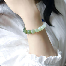 Load image into Gallery viewer, NAWAY Stretchable Beaded Jade Bracelet 10mm Gradient Color Bracelets for Men &amp; Women
