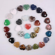 Load image into Gallery viewer, NAWAY 30 Pcs Natural Heart Shaped Crystal 1.18 Inch 30mm Mini Heart Gemstone Decor for Witchcraft

