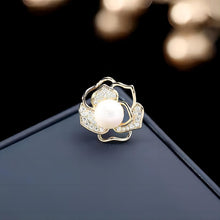 Load image into Gallery viewer, NAWAY Brooch Pin Womens Flowers Brooch with Created Rose White for Coats Jackets Sweaters
