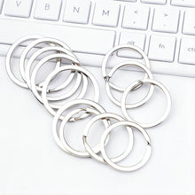 Load image into Gallery viewer, NAWAY Split Key Rings Circle Assorted, 10 Pcs 0.49&#39;&#39;  Stainless Steel Key Rings
