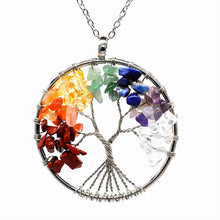 Load image into Gallery viewer, NAWAY Natural Gemstone Jewelry Set Tree of Life Pendant Crystal Necklace &amp; Bracelet

